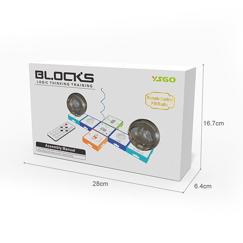 Logic Thinking Training Blocks remote control FM radio YS2965C